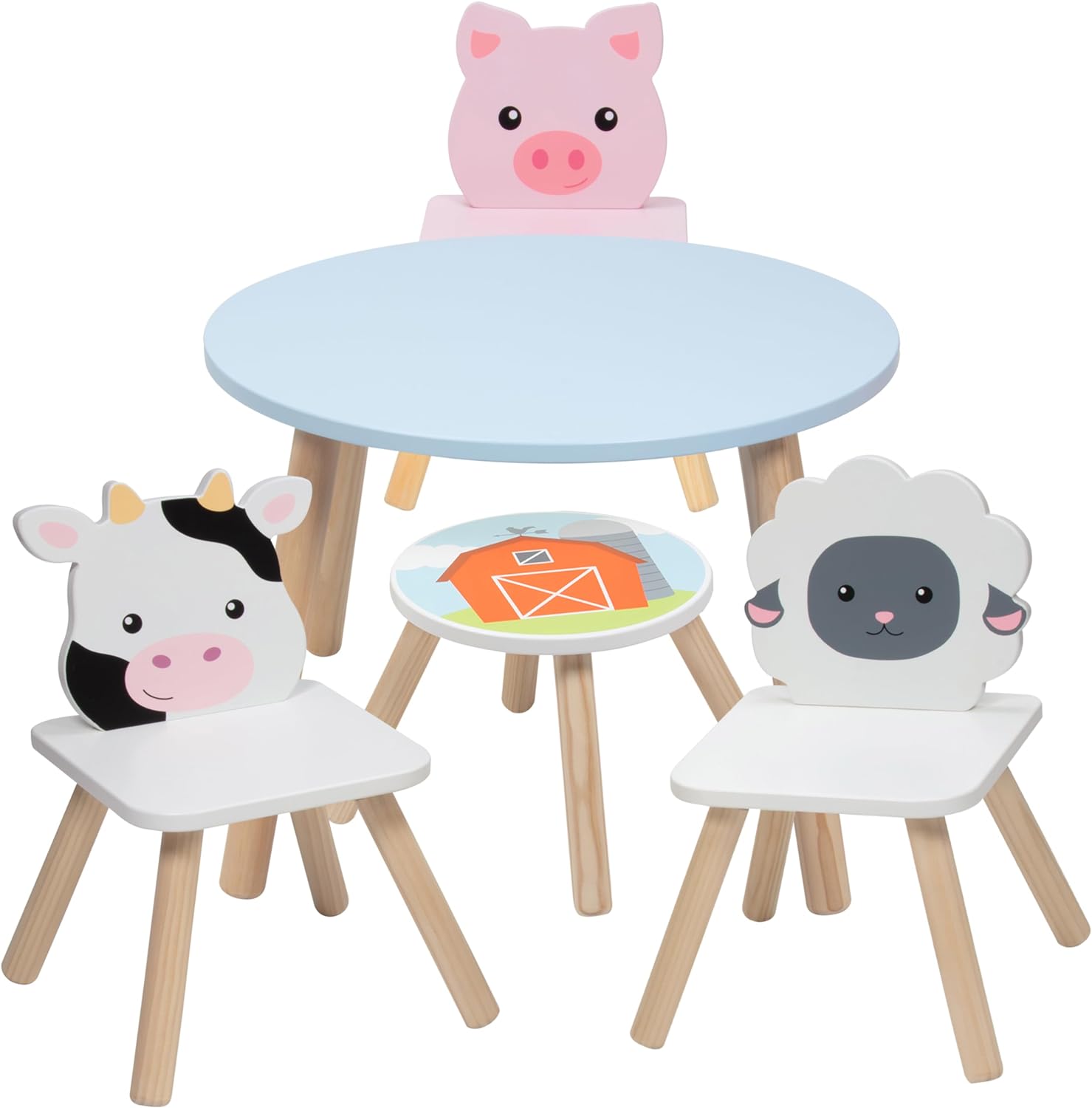 Farm Animals Table & Chair Set